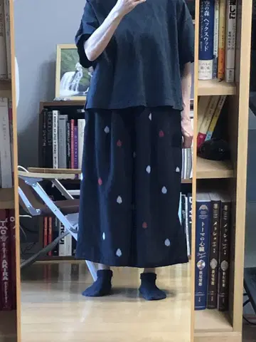 기모노 리메이크 와이드 팬츠