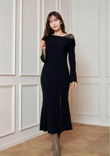 herlipto Peony Lace Knit Dress M