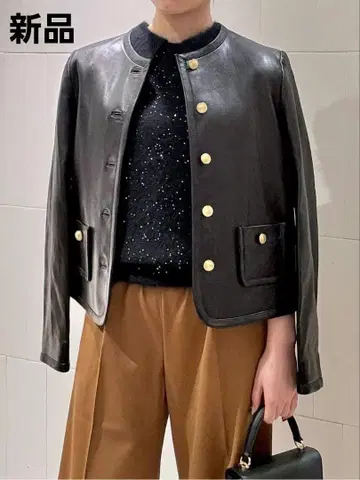 새상품 25SS [ DES PRES ] 램 가죽 크루넥 자켓