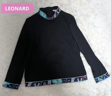 LEONARD SPORT 레오나르 백 하프 지퍼 티셔츠 40