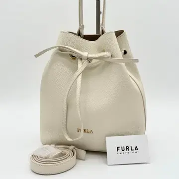 [컨디션 최상] FURLA 코스 탄자 핸드백 2way 버킷형 아이보리