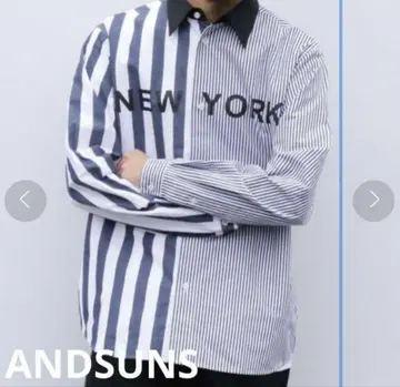 ANDSUNS 스트라이프 셔츠