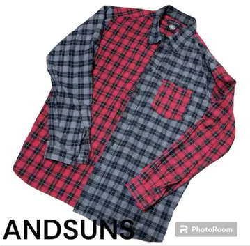 ANDSUNS 아드선즈 긴팔 체크 셔츠 XL
