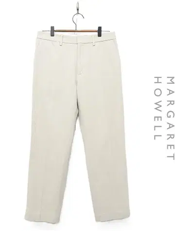 V239/새상품급 MARGARET HOWELL 트윌 슬랙스 2 아이보리색