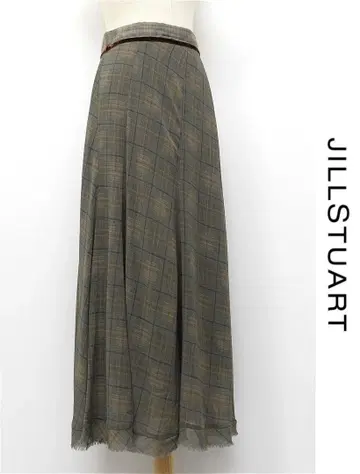 V276/새상품급 JILLSTUART 롱 플레어 스커트 컷오프 4