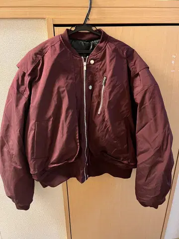 버건디 MA-1 자켓 NO 브랜드