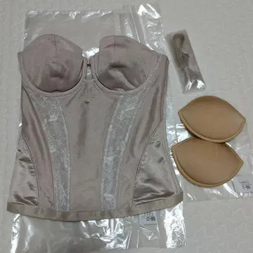 카츠라 유미 브라이덜 이너 베이지 뷔스티에 코르셋 C65