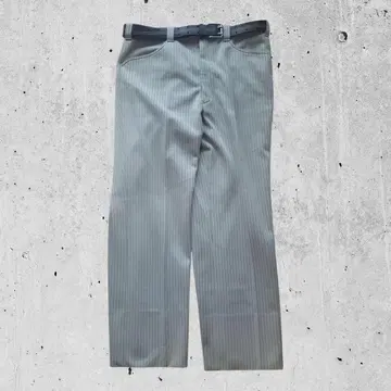 POWER BILT 그레이 스트라이프 슬랙스 오피스 디자인 새상품급