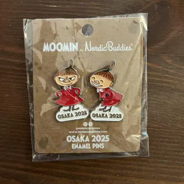 오사카 간사이 만박 한정판 핀 배지 무민 리틀 미이