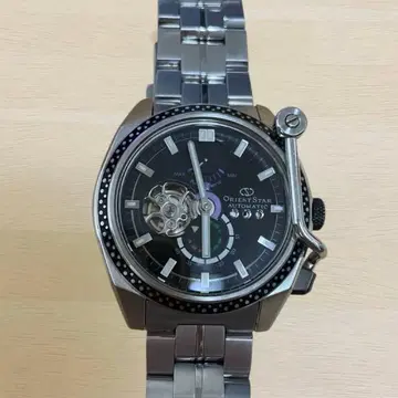 오리엔트 스타 DK07-F0-B 레트로 퓨처 자동 와인딩 손목시계 작동품