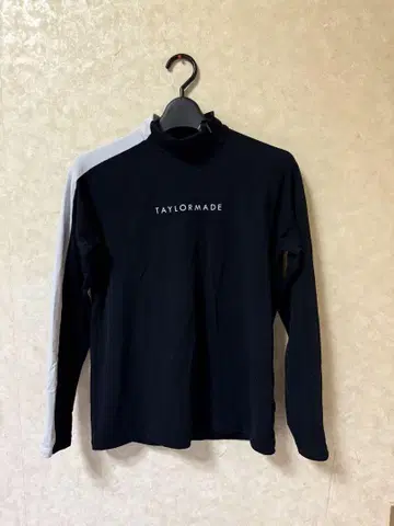 TAYLORMADE 모크넥 긴팔 셔츠 블랙