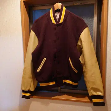 60s Sand-Knit Vintage! 바시티 자켓 DeLONG 어워드