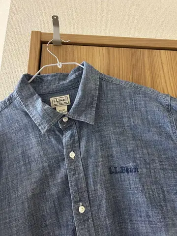 L.L.Bean 반팔 셔츠 XL 데님 블루