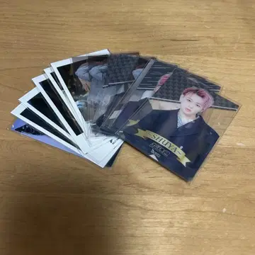 초특급 슈야 시무라 히데야 트레이딩 카드 클리어 카드 미니 사진