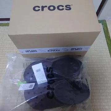 새상품 crocs 28cm 브라운 샌들
