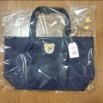 러브러리 대 올드 테디 와펜 토트백 네이비 정품
