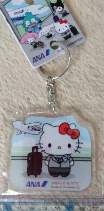 키티 ANA 콜라보 아크릴 키링 산리오