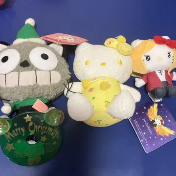산리오 봉제 인형 세트
