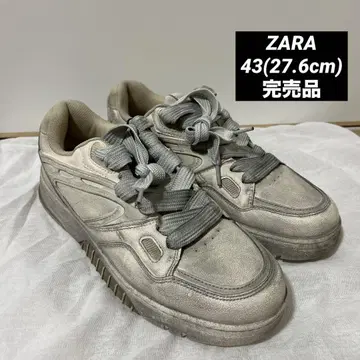 ZARA 자라 데미지 피니쉬 멀티 피스 스니커즈 43 27.6cm