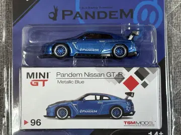미니 GT 1/64 판뎀 GT-R R35 GT윙 메탈릭 블루