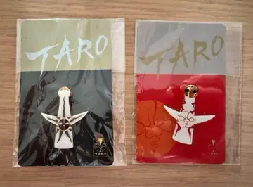TARO 태양의 탑 핀 배지 2개 세트 앞면은 중고