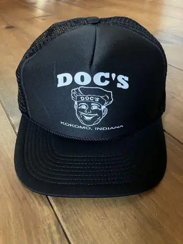 DOC'S 블랙 트래커 캡 90s cap 빈티지