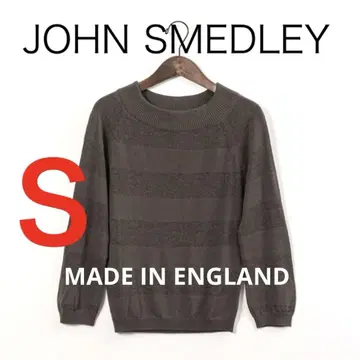 H2675-144 존스메들리 라메 보더 긴팔 니트 잉글랜드제