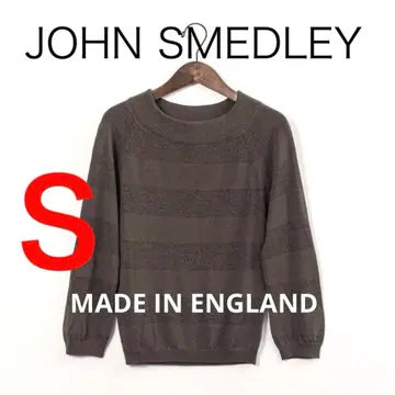 H2675-144 존스메들리 라메 보더 긴팔 니트 잉글랜드제