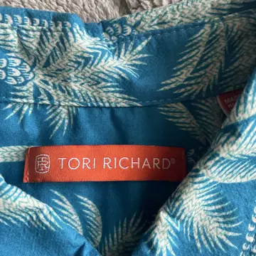 Tori Richard 야자수 패턴 하와이안 셔츠