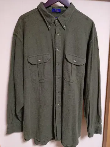 Pendleton 올리브 그린 긴팔 셔츠 XXL