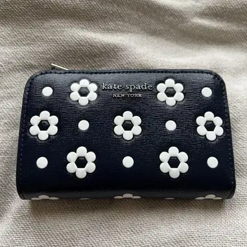 kate spade 꽃무늬 접이식 지갑 네이비