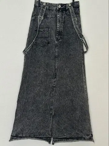 AMERI MEDI INVERT SUSPENDER DENIM SKIRT
