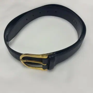 dunhill 천연 가죽 벨트 블랙 35