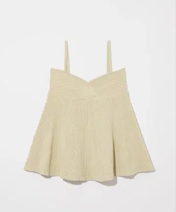 eaphi RIB KNIT BUSTIER beige