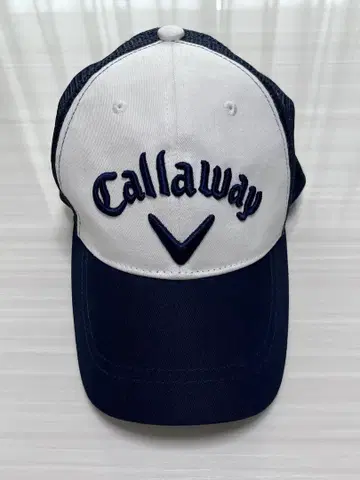 [ 새상품급 ] Callaway 골프 캡 네이비 화이트
