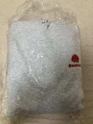 DOMDOM 버거 코끼리 자수 그레이 XL 후드티 도무도무버거