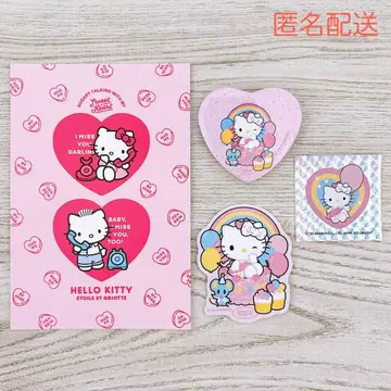 산리오 Etoile et Griotte 캔뱃지 스티커 헬로키티