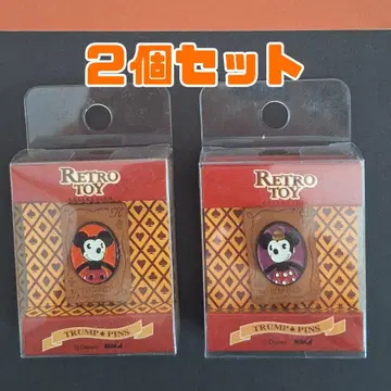 RETRO TOY 미키 미니 핀 배지 2개 세트 레트로 핀즈
