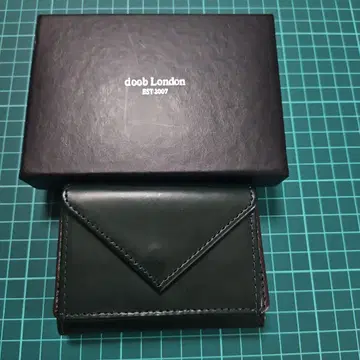 doob London 코도반 미니 지갑 남성용 3단 폴더형