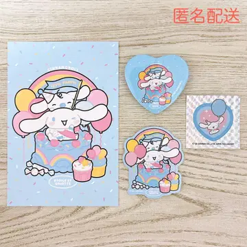 산리오 Etoile et Griotte 캔뱃지 스티커 시나모롤