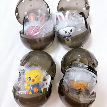 skzoo 가챠 사우나 피규어 4개 세트