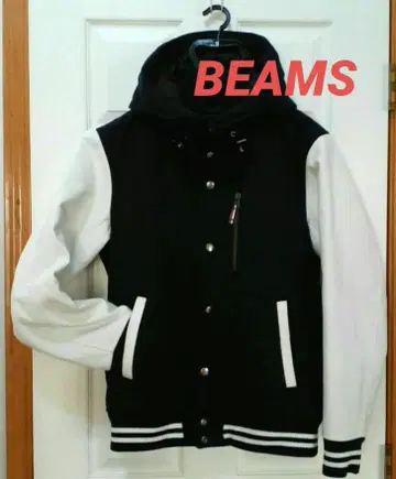 BEAMS 바시티 자켓 후드 부착 L 사이즈