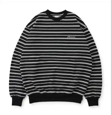 plllllleeeasse multi stripe sweatshirt L