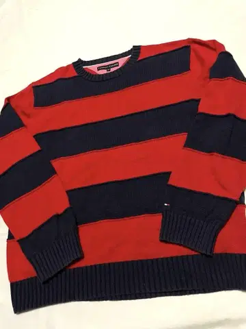 TOMMY HILFIGER 스트라이프 니트 스웨터 XXL