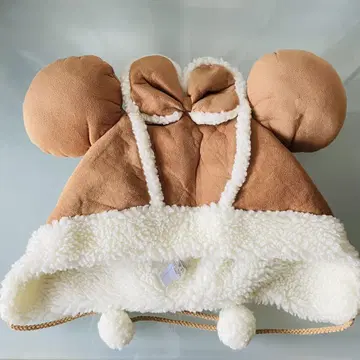 디즈니 팬캡 미니 마우스 무스탕 복슬복슬
