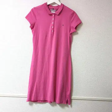 TOMMY HILFIGER 핑크 반팔 원피스 M