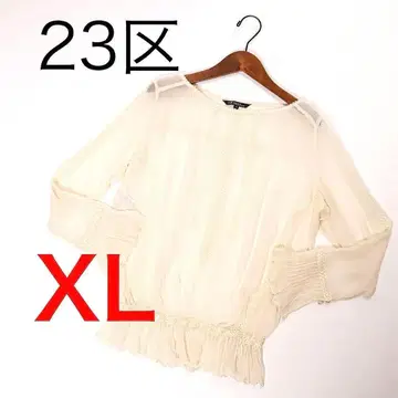 E8074 23구 실크 쉬폰 x 레이스 시어 블라우스 입원 입학