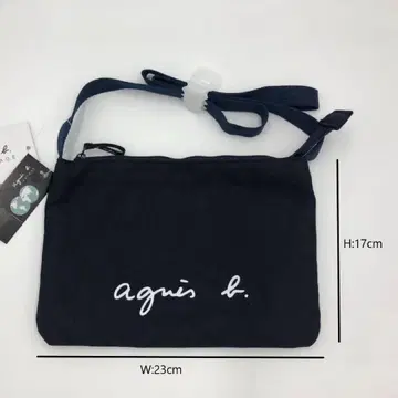 아네스베 agnes b 사코슈 블랙 로고 멋짐