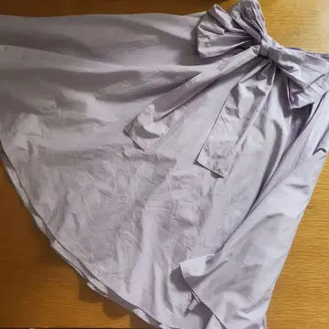스나이델 볼륨 개더 스커트 리본