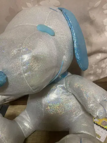 스누피 실버 강아지 모양 봉제 인형